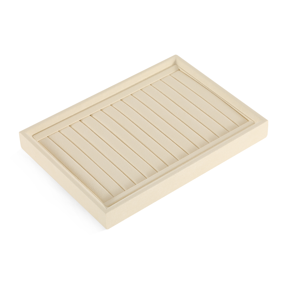Yinbeini Microfiber Stackable Ring Earring Bracelet Necklace Display Tray Jewelry flat tray Storage Dresser Drawer Organizer P042