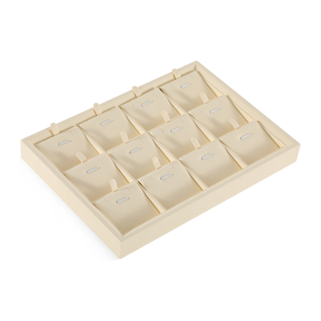 Yinbeini Microfiber Stackable Ring Earring Bracelet Necklace Display Tray Jewelry flat tray Storage Dresser Drawer Organizer P042