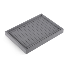 Yinbeini Microfiber Stackable Ring Earring Bracelet Necklace Display Tray Jewelry flat tray Storage Dresser Drawer Organizer P042
