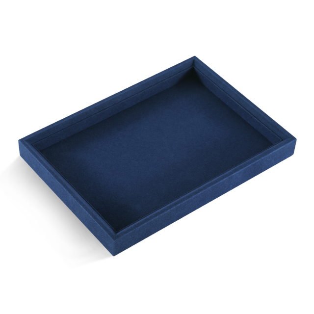 Yinbeini Microfiber Stackable Ring Earring Bracelet Necklace Display Tray Jewelry flat tray Storage Dresser Drawer Organizer P042