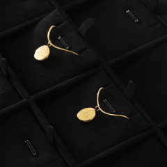 Yinbeini Microfiber Stackable Ring Earring Bracelet Necklace Display Tray Jewelry flat tray Storage Dresser Drawer Organizer P042