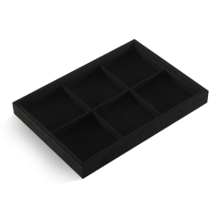 Yinbeini Microfiber Stackable Ring Earring Bracelet Necklace Display Tray Jewelry flat tray Storage Dresser Drawer Organizer P042