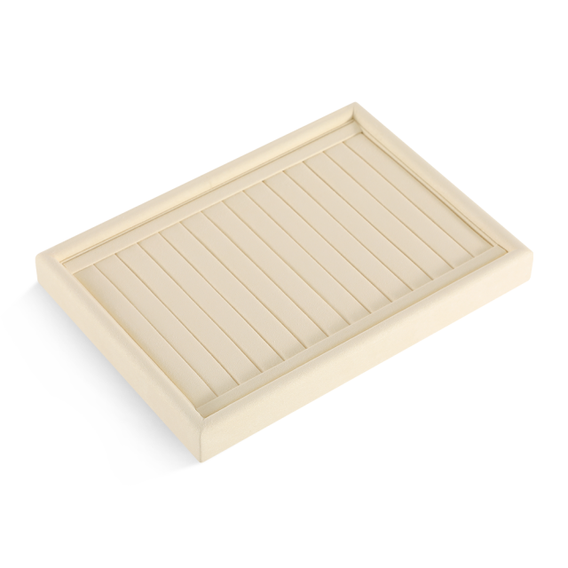 Yinbeini External right-angled surface arc Microfiber Jewelry Tray Ring Bracelet Earrings Necklace Multifunction Tray Jewelry Display Tray P046