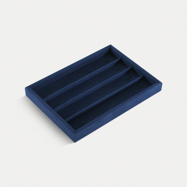 Yinbeini External right-angled surface arc Microfiber Jewelry Tray Ring Bracelet Earrings Necklace Multifunction Tray Jewelry Display Tray P046
