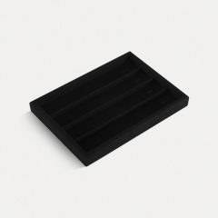 Yinbeini External right-angled surface arc Microfiber Jewelry Tray Ring Bracelet Earrings Necklace Multifunction Tray Jewelry Display Tray P046