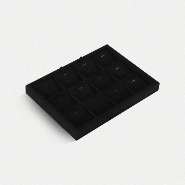 Yinbeini External right-angled surface arc Microfiber Jewelry Tray Ring Bracelet Earrings Necklace Multifunction Tray Jewelry Display Tray P046