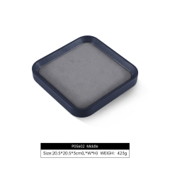 Yinbeini Fashion Microfiber leather Jewelry Display Board Elegant Desktop Storage Holder for Ladies Jewelry Matching Home Decor P052
