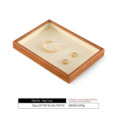 Yinbeini Wooden Stackable Ring Earring Bracelet Necklace Display Tray Jewelry Storage Drawer Insert Organizer Holder Tray P067
