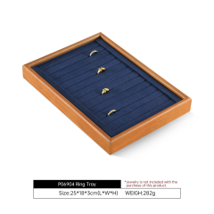Yinbeini Wooden Stackable Ring Earring Bracelet Necklace Display Tray Jewelry Storage Drawer Insert Organizer Holder Tray P067