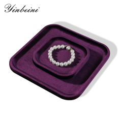 Yinbeini All Purpose Velvet Jewelry Organizer Tray Rings Stud Earrings Pendants Bangles Suitable for Retail Display and Photo Shooting P070