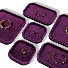 Yinbeini All Purpose Velvet Jewelry Organizer Tray Rings Stud Earrings Pendants Bangles Suitable for Retail Display and Photo Shooting P070