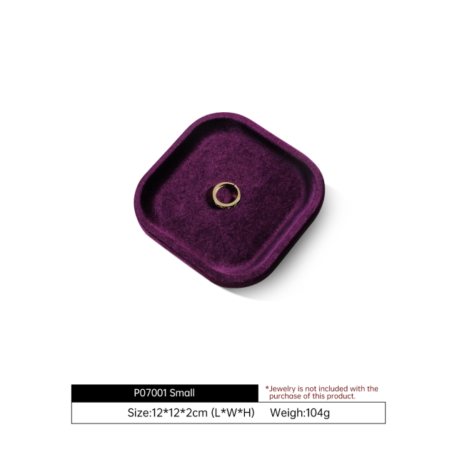 Yinbeini All Purpose Velvet Jewelry Organizer Tray Rings Stud Earrings Pendants Bangles Suitable for Retail Display and Photo Shooting P070