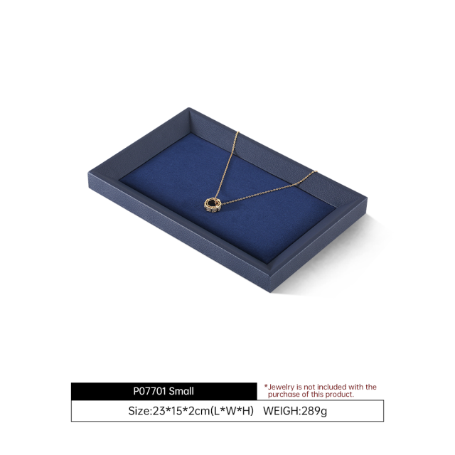 Yinbeini Modern Microfiber Jewelry Display Plate Aesthetic Desk Storage for Women Accessories Ideal for Bedroom Vanity Dressing Table P076