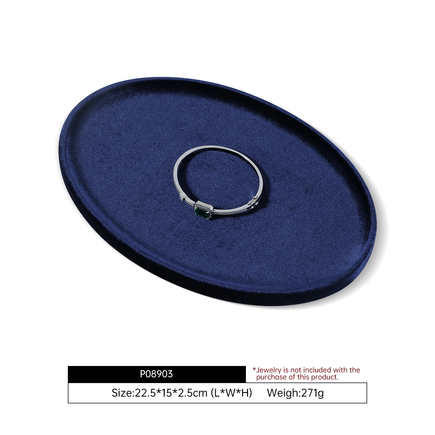 Yinbeini Premium Soft Velvet Jewelry Display Tray Irregular Countertop Organizer for Rings Earrings Suitable for Retail Boutique Vanity Dresser P089