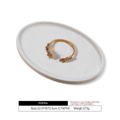 Yinbeini Premium Soft Velvet Jewelry Display Tray Irregular Countertop Organizer for Rings Earrings Suitable for Retail Boutique Vanity Dresser P089