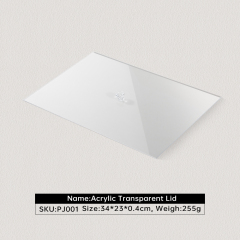Yinbeini Transparent Dustproof Acrylic Cover for Jewelry Storage Desktop Organizer Display Box and Bracelet Flip Cover PJ001