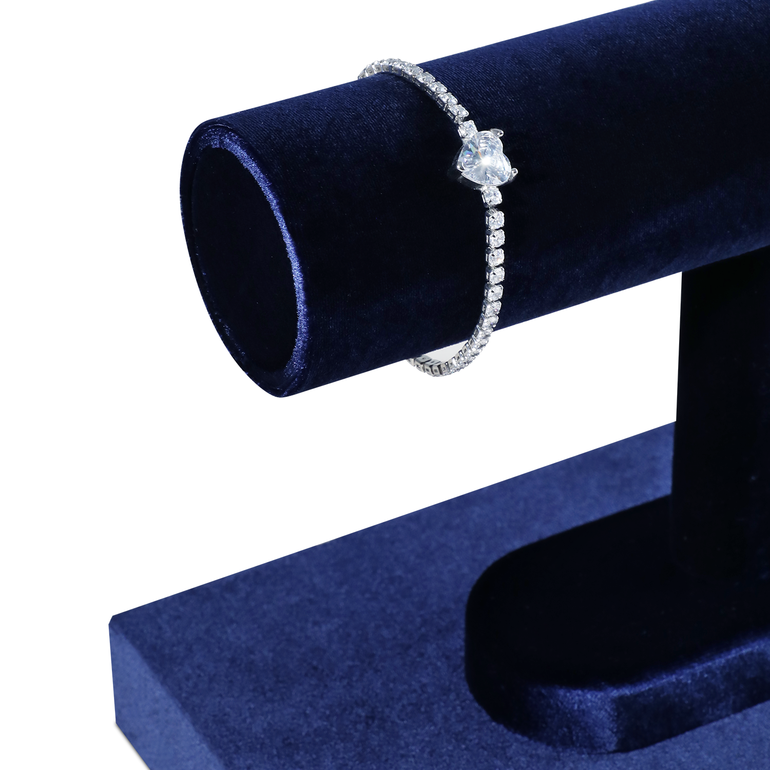 Yinbeini Velvet Jewelry Display Stand Shop Window Showcase Props Bangle Bracelet Watch Display Stand T-shape Memorial day gift box TB001