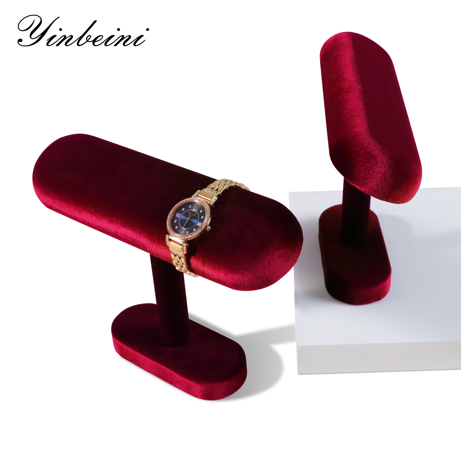 Yinbeini Velvet Watch Display Stand Jewelry  Storage Rack Watch Storage Stand jeweler counter jewelry counter TB002