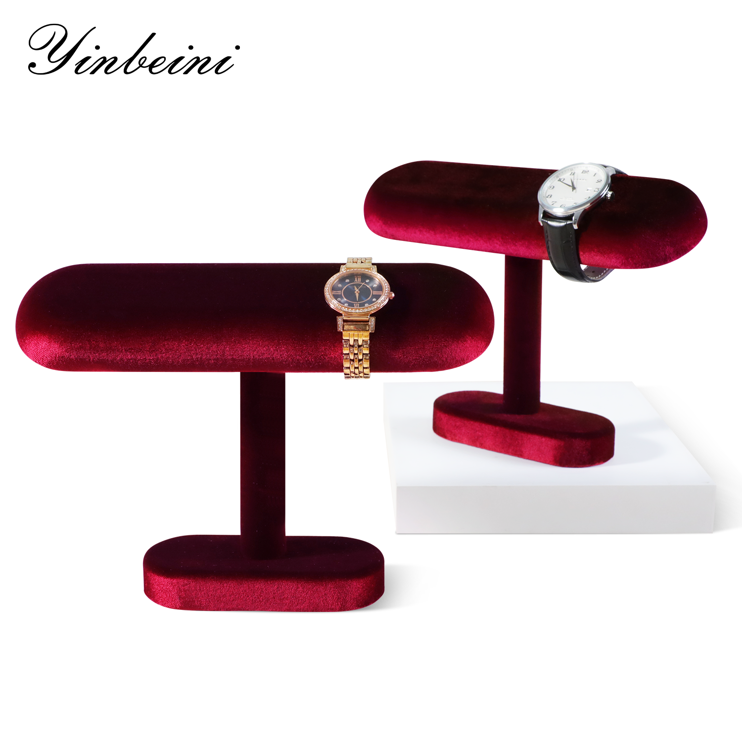 Yinbeini Velvet Watch Display Stand Jewelry  Storage Rack Watch Storage Stand jeweler counter jewelry counter TB002