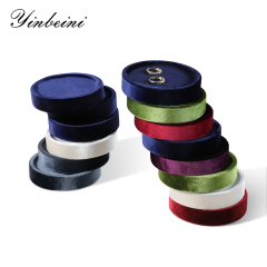 Yinbeini Velvet  Bracelet  Bracelet Organizer Tray  Small Round Jewelry Jewelry Display Tray Showcase Props jeweler counter jewelry counter TB00401