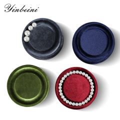 Yinbeini Velvet Bracelet Bangle Organizer Tray Jewelry Display Tray Small Round Jewelry Showcase Props jewelry counter jeweler counter TB00402