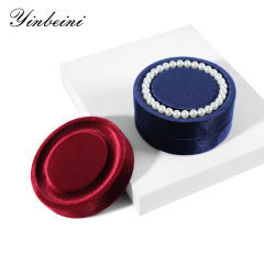 Yinbeini Velvet Bracelet Bangle Organizer Tray Jewelry Display Tray Small Round Jewelry Showcase Props jewelry counter jeweler counter TB00402