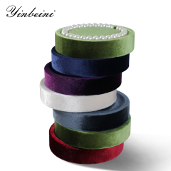 Yinbeini Velvet Bracelet Bangle Organizer Tray Jewelry Display Tray Small Round Jewelry Showcase Props jewelry counter jeweler counter TB00402
