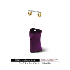 Yinbeini Multi Functional Purple Velvet Jewelry Display Kit for Rings Earrings Necklaces and Bracelets Ideal for Home Organization TB052