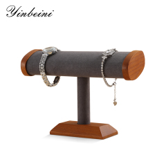 Yinbeini Solid wood suede metal jewelry rack bracelet display bracelet rack jewelry display rack watch display rack jeweler counter jewelry counter