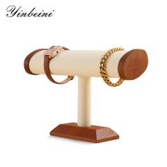 Yinbeini Solid wood suede metal jewelry rack bracelet display bracelet rack jewelry display rack watch display rack jeweler counter jewelry counter