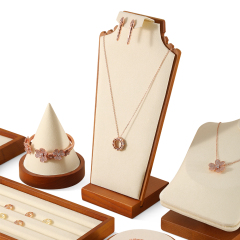 Yinbeini Solid Wooden Necklace Mannequin Stand Earrings Holder Pendant Display Rack Jewelry Organizer jeweler counter jewelry counter