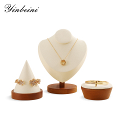 Yinbeini solid wooden Jewelry display props bracelet display stand  jewelry display stand cone bracelet display stand jeweler counter jewelry counter