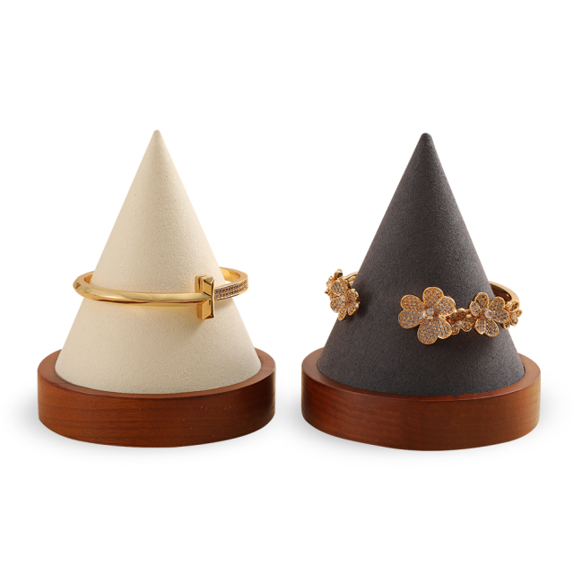 Yinbeini solid wooden Jewelry display props bracelet display stand  jewelry display stand cone bracelet display stand jeweler counter jewelry counter