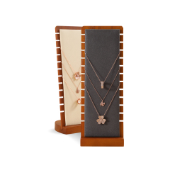 Yinbeini Necklace display rack clavicle chain jewelry rack necklace display props solid wood vertical display rack jeweler counter jewelry counter