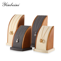 Yinbeini solid wood jewelry counter display props necklace display rack jewelry display table pendant display rack jeweler counter jewelry counter