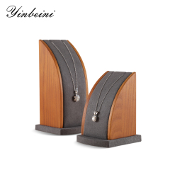 Yinbeini solid wood jewelry counter display props necklace display rack jewelry display table pendant display rack jeweler counter jewelry counter