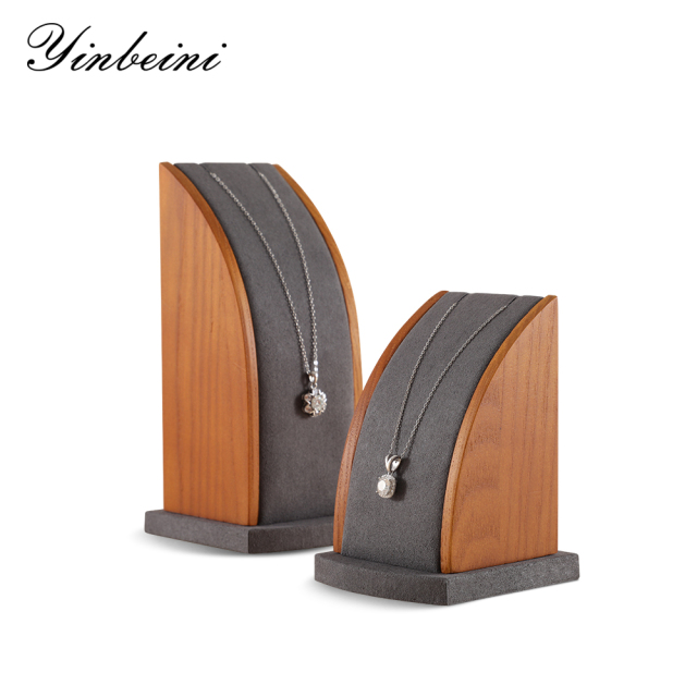 Yinbeini solid wood jewelry counter display props necklace display rack jewelry display table pendant display rack jeweler counter jewelry counter
