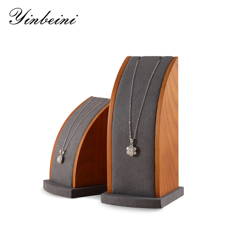 Yinbeini solid wood jewelry counter display props necklace display rack jewelry display table pendant display rack jeweler counter jewelry counter