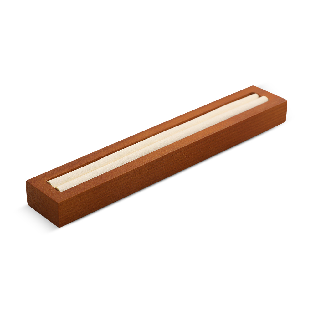 Yinbeini Solid Wooden Ring Display Tray Ring Storage Stand with Microfiber Rings Organizer jeweler counter jewelry counter