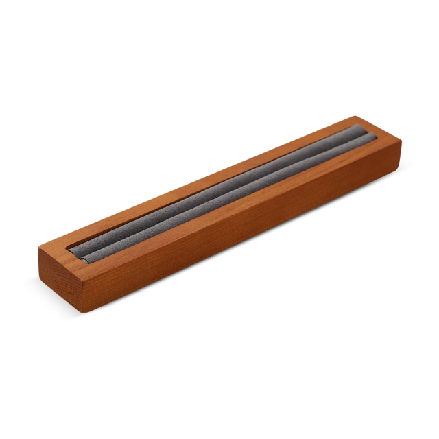 Yinbeini Solid Wooden Ring Display Tray Ring Storage Stand with Microfiber Rings Organizer jeweler counter jewelry counter