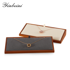 Yinbeini Elegant Natural Wood Jewelry Display Kit for Necklace Suitable for Retail Counter Window Showcase SM060
