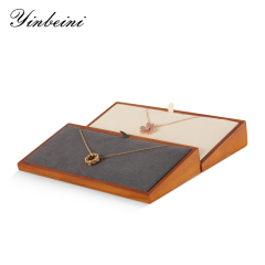 Yinbeini Elegant Natural Wood Jewelry Display Kit for Necklace Suitable for Retail Counter Window Showcase SM060