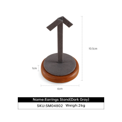 Yinbeini Wooden Earrings Display Stand Stud Earring Storage Holder Jewelry Organizer Shop Table Top Display Stand SM048