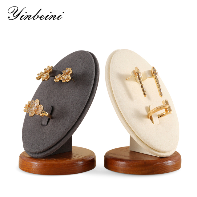 Yinbeini Premium Solid Wood Jewelry Display Set for Earring Ring Pendant Jewelry for Luxury Boutiques SM049