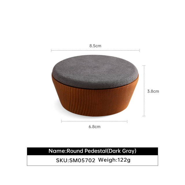 Yinbeini Wooden Bracelet Display Stand Bangle Storage Holder with Microfiber Table Top Display Jewelry Organizer SM057