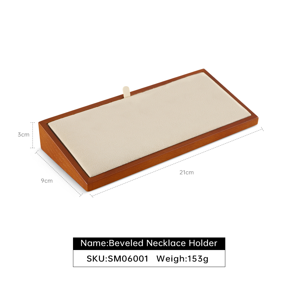 Yinbeini Elegant Natural Wood Jewelry Display Kit for Necklace Suitable for Retail Counter Window Showcase SM060