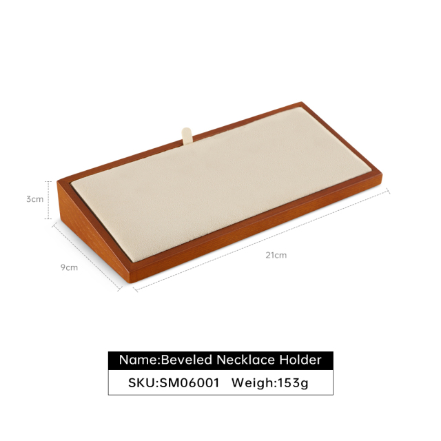 Yinbeini Elegant Natural Wood Jewelry Display Kit for Necklace Suitable for Retail Counter Window Showcase SM060