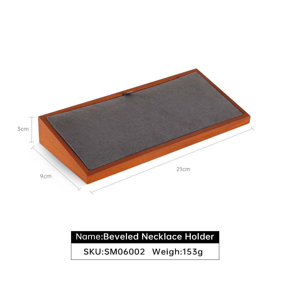 Yinbeini Elegant Natural Wood Jewelry Display Kit for Necklace Suitable for Retail Counter Window Showcase SM060