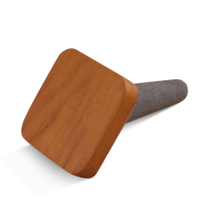 Yinbeini Wood Base Ring Cone and Necklace Stand Jewelry Display Set for Complete Jewelry Sets SM066