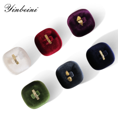 Yinbeini Velvet Jewelry Display Kit High-Quality Earring Ring Display Stand for Craft Fairs and Pop Up Shops Portable and Lightweight TB011